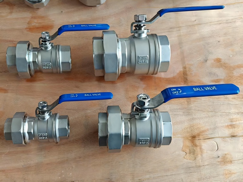 Korea-Market Exclusive Stainless Steel 2PC Union Ball Valves with JIS/KS 10K~20K
