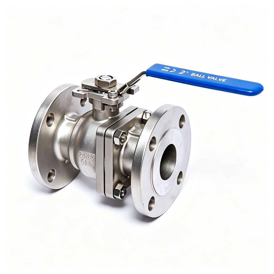 ANSI CLASS150LB Stainless Steel Flange Floating Ball Valve