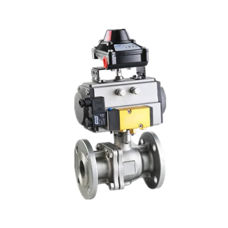 Pneumatic Actuated 2-PC ANSI Flanged Ball Valve 150LB