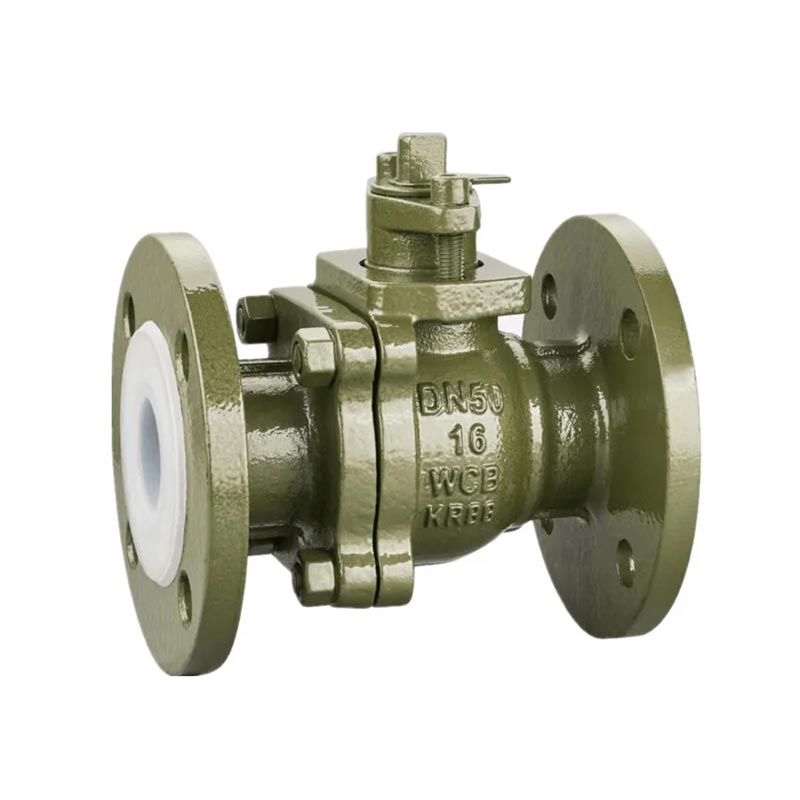 Fluorine Lined Flange Ball Valve