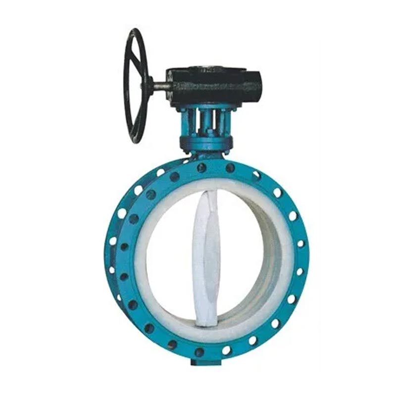 Worm Gear Operated U Flange Lined Butterfly Valve