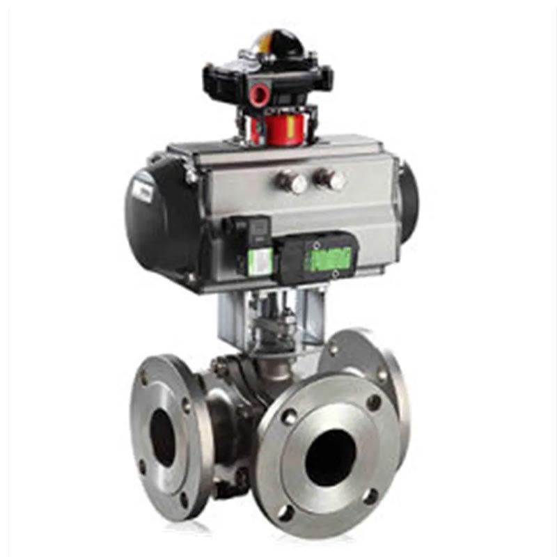 Carbon Steel Flanged Three Way Ball Valve
