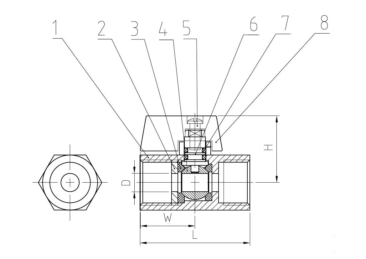 Threaded Stainless Steel Mini Ball Valve