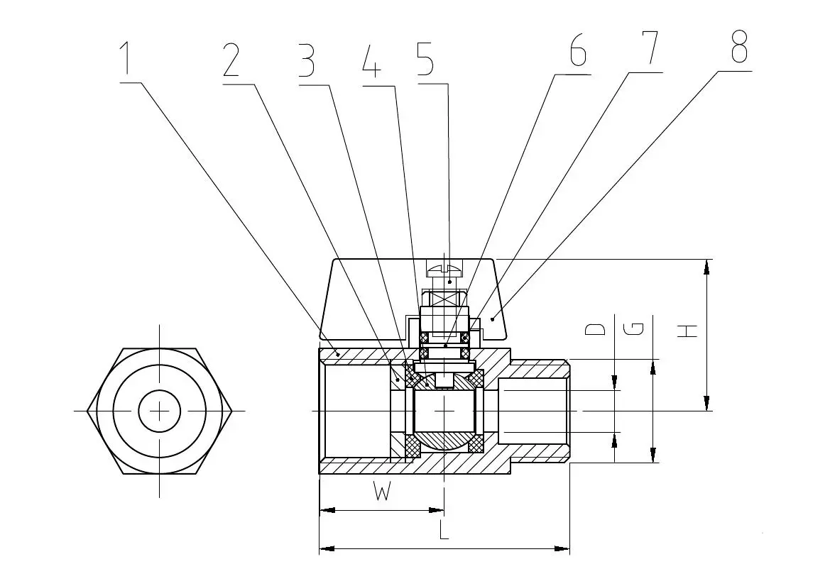 Long Handle Stainless Steel Threaded Mini Ball Valve