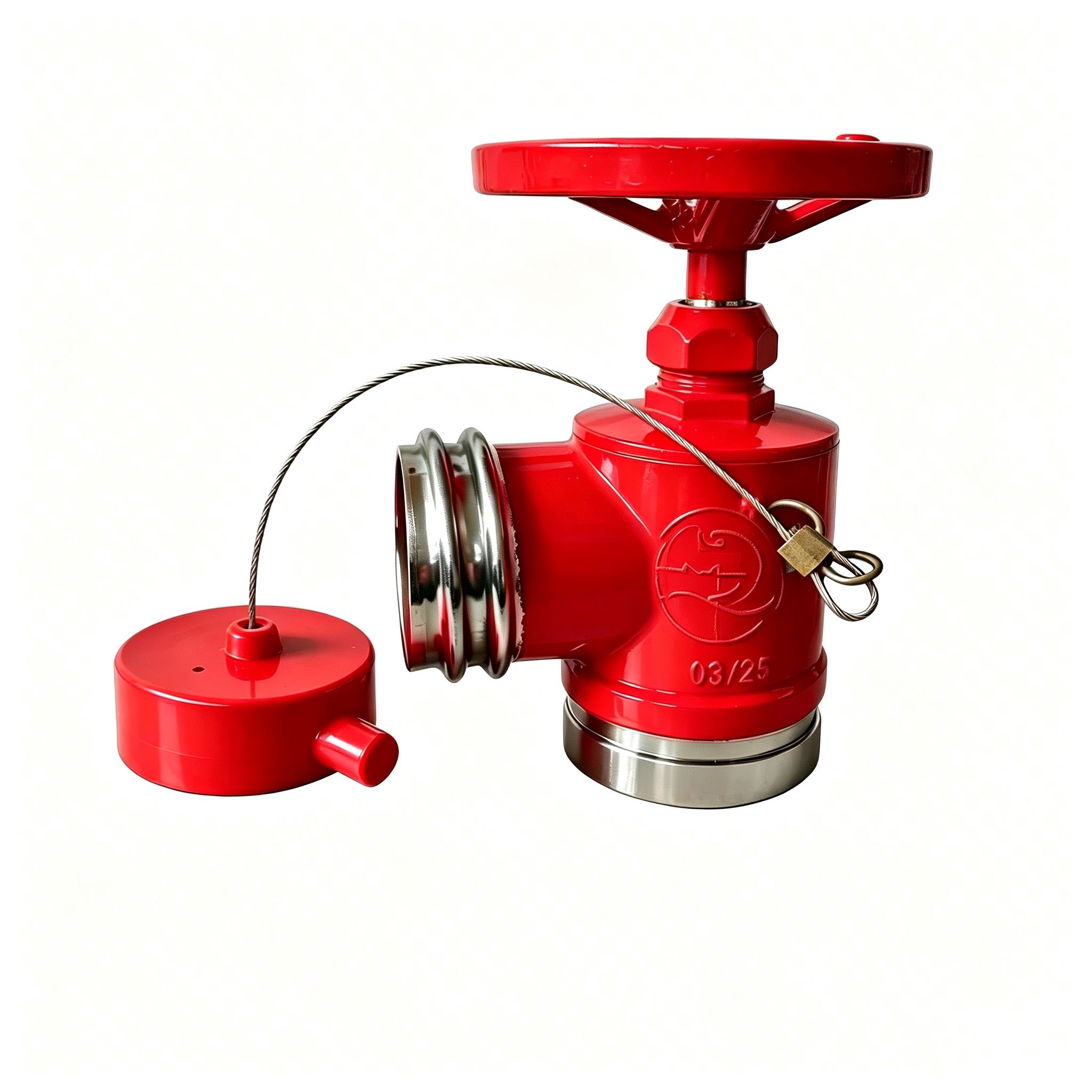 QRT and RG Connections Stainless Steel Fire Hydrant Landing Valve