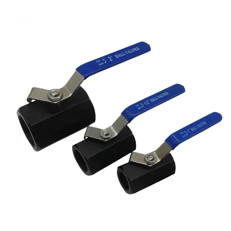 JOEPAI 1PC hex bar ball valve forged steel thread end 2000WOG