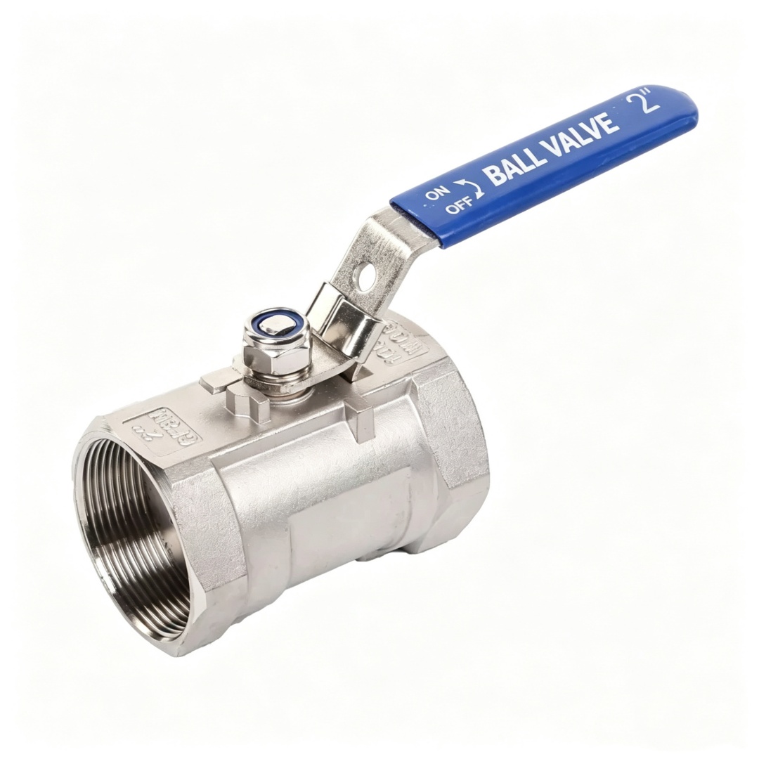 JOEPAI stainless steel 1PC threaded ball valve with locking device handle