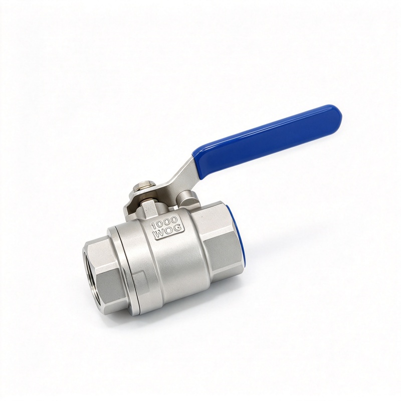 JOEPAI 2PC Threaded Ball Valve 304 Stainless Steel Full Port 1000WOG