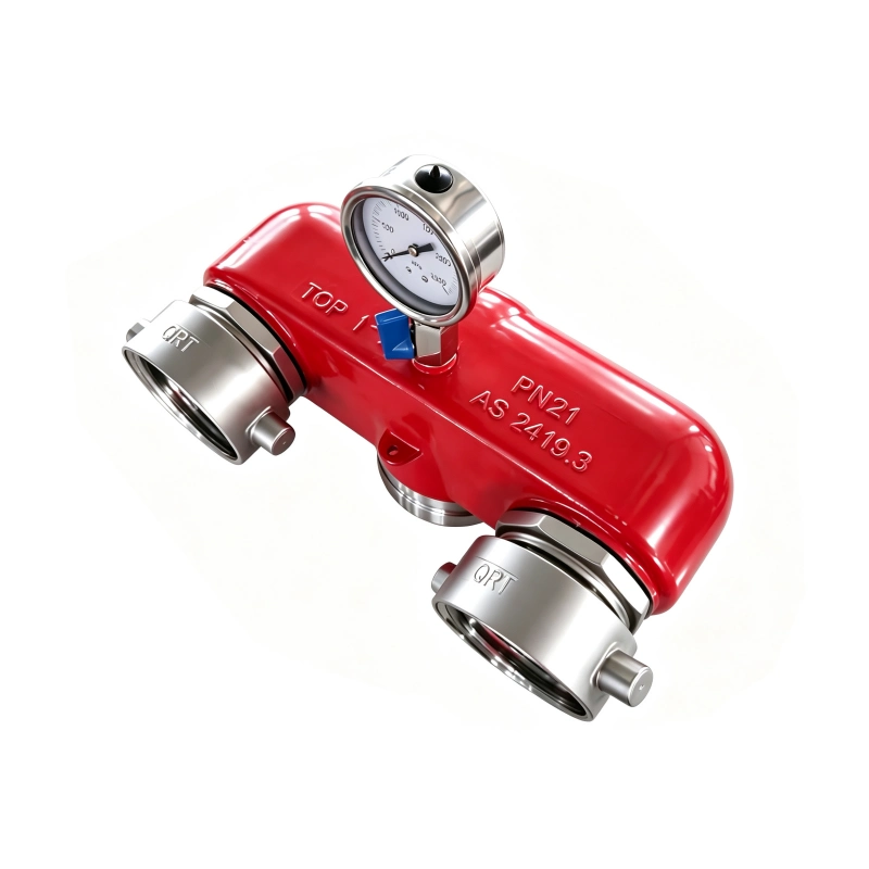 Stainless Steel Dual Booster Valve with Bottom Outlet QRT Assembly