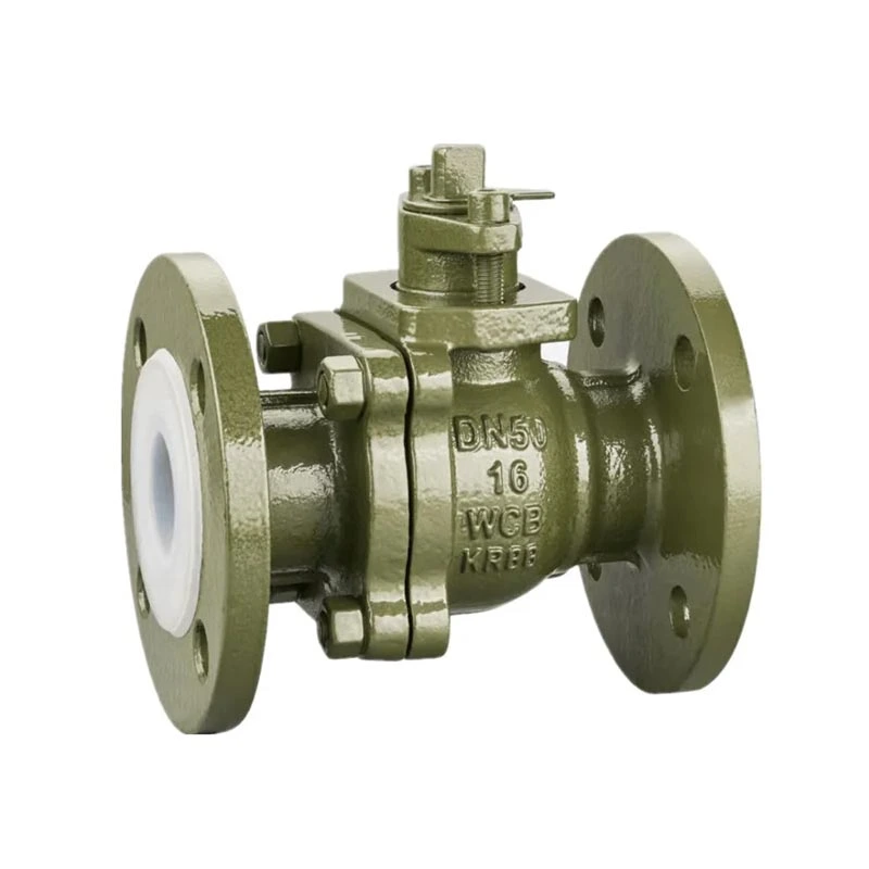 Fluorine Lined Flange Ball Valve