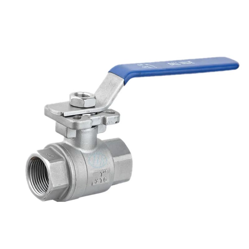 Female Threaded 2PC ball valve with ISO5211 Direct Mounting Pad