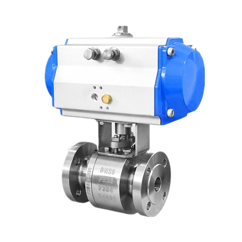 Pneumatic Actuated Forged Steel Flanged Floating Ball Valves