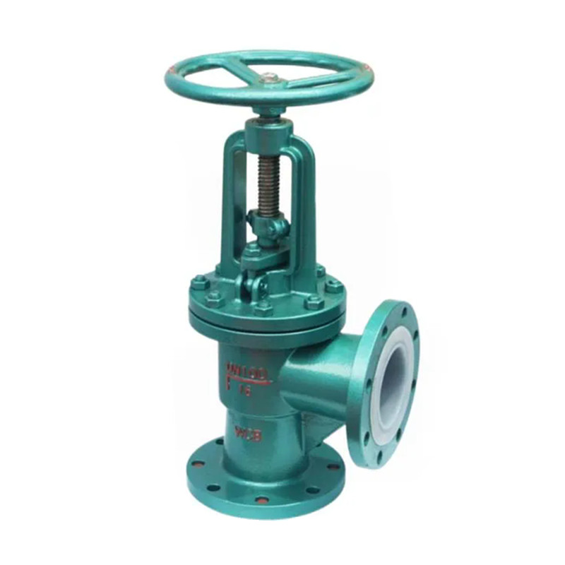 PTFE PFA Lined Angle Type Globe Valve