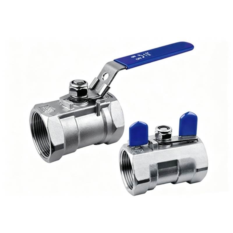 Stainless Steel 1 Piece Ball Valve with Locking Handle